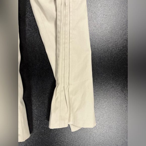 Akris Punto Khaki PinTuck Side Panel Cropped Pants Sz 6 - Picture 5 of 9